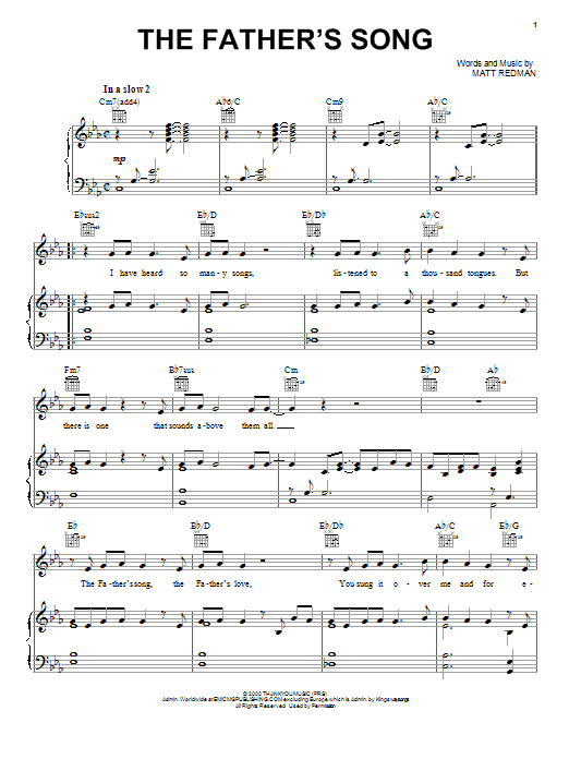 Product picture to: The Father's Song