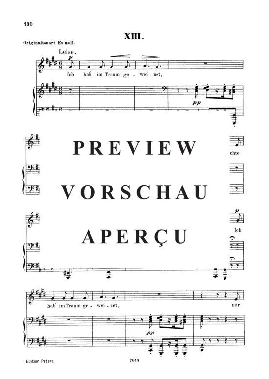 Product gallery: Page 2 of 3 Ich hab' im Traum geweinet, Op.48 No.13, , Low Voice and Piano