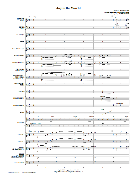 Product gallery: Page 1 of 1 We Come With Joy Orchestration - Full Score, Marty Hamby