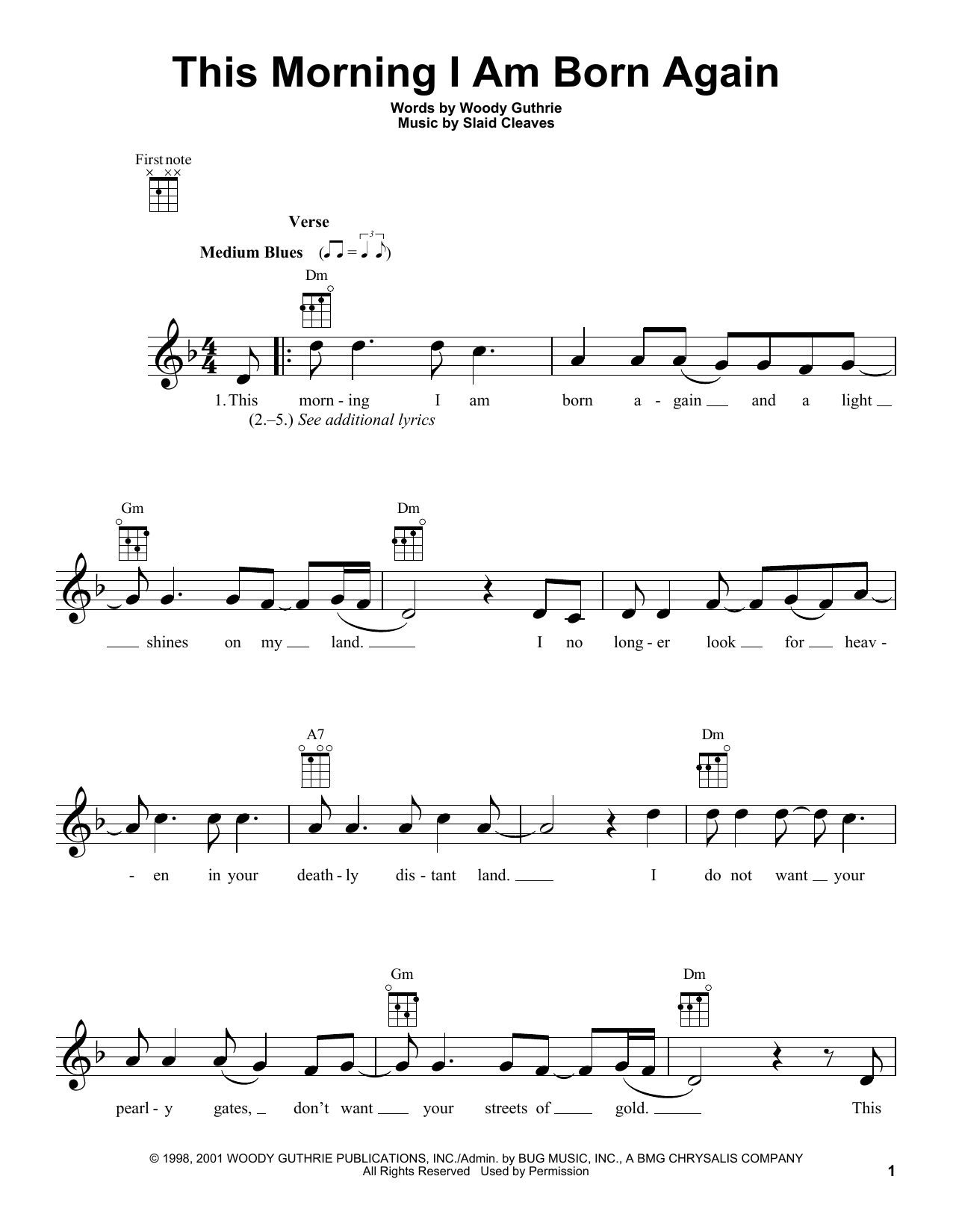 Product gallery: Page 1 of 1 This Morning I Am Born Again, Woody Guthrie