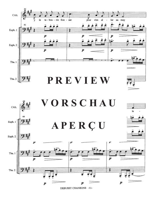 Product gallery: Page 13 of 21 Trois Chansons , , (Tuba Quartett EETT)