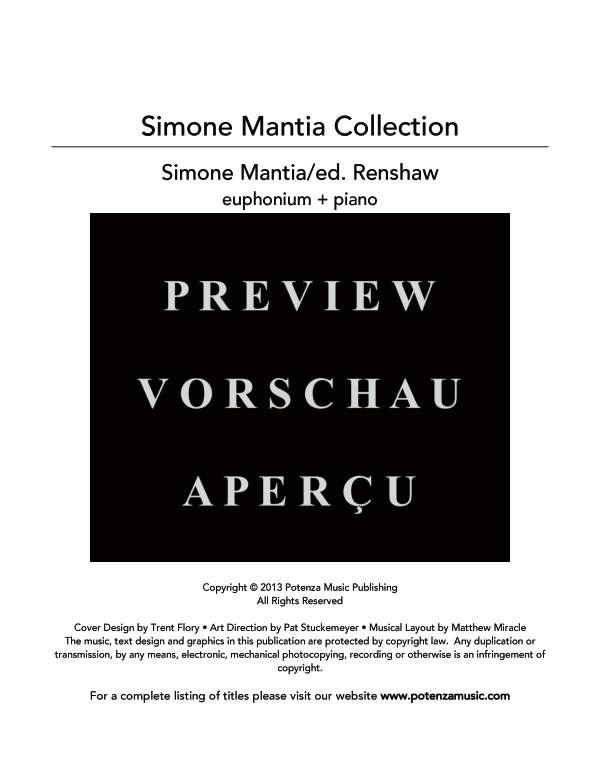 Product gallery: Page 3 of 11 Collection of Works for Euphonium and Piano, A, , (euphonium and piano)