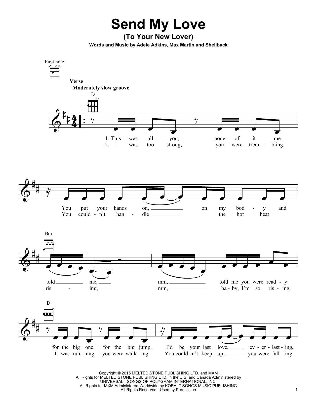 Product gallery: Page 1 of 1 Send My Love (To Your New Lover), Adele