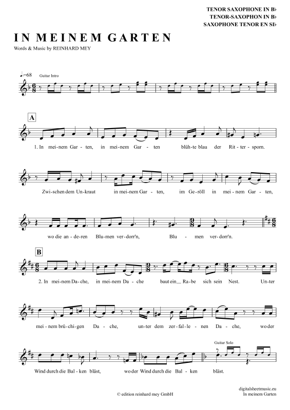 Produktbild zu: In Meinem GartenReinhard Mey