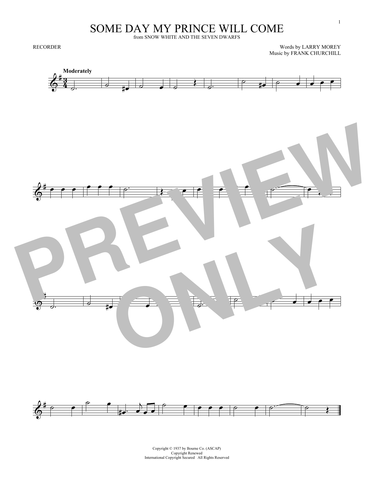 Product gallery: Page 1 of 1 Some Day My Prince Will Come (from Snow White And The Seven Dwarfs), Adriana Caselotti