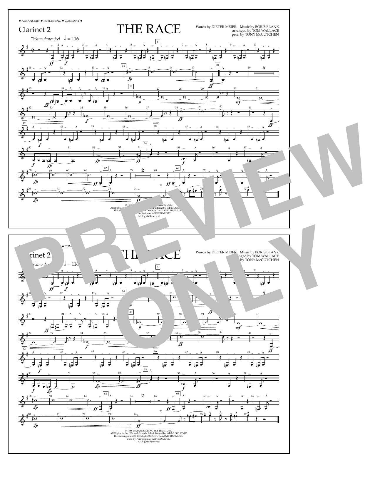 Product picture to: The Race - Clarinet 2