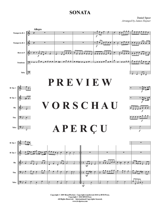 Produktgalerie: Seite 2 von 8 Sonata , , (Blechbläserquintett)