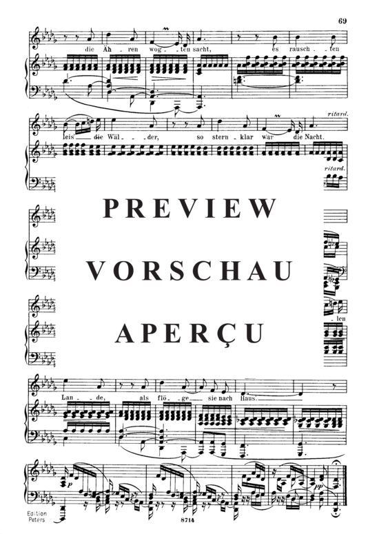 Product gallery: Page 3 of 3 Mondnacht Op.39 No.5, , Medium Voice and Piano