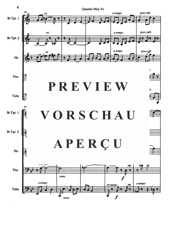 Product gallery: Page 6 of 11 Musetta's Waltz, , Brass Quintet