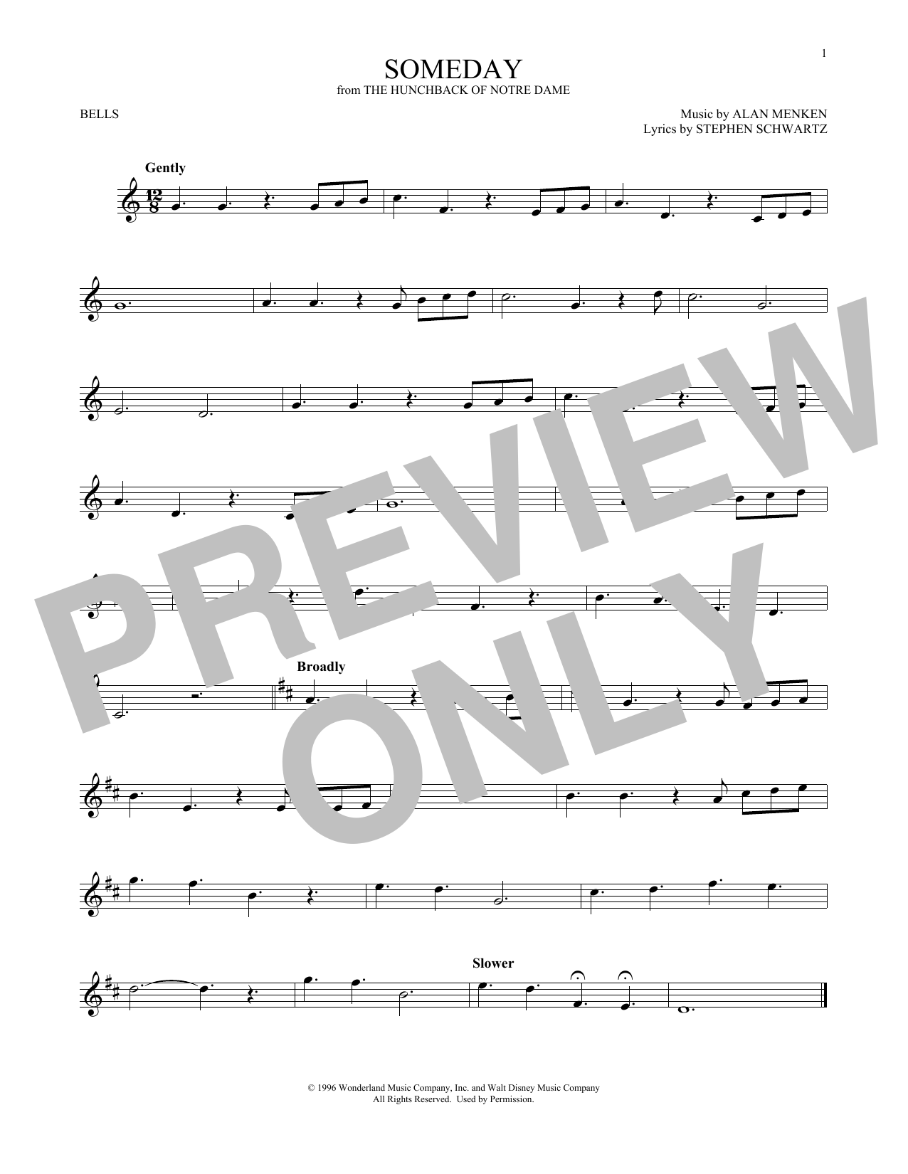 Produktgalerie: Seite 1 von 1 Someday (from The Hunchback Of Notre Dame), All-4-One, Percussion