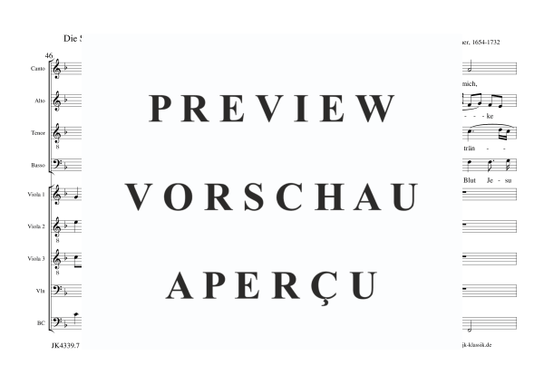 Produktgalerie: Seite 8 von 11 Die Seele Christi heilige mich, , Gemischter Chor, Streicher und BC