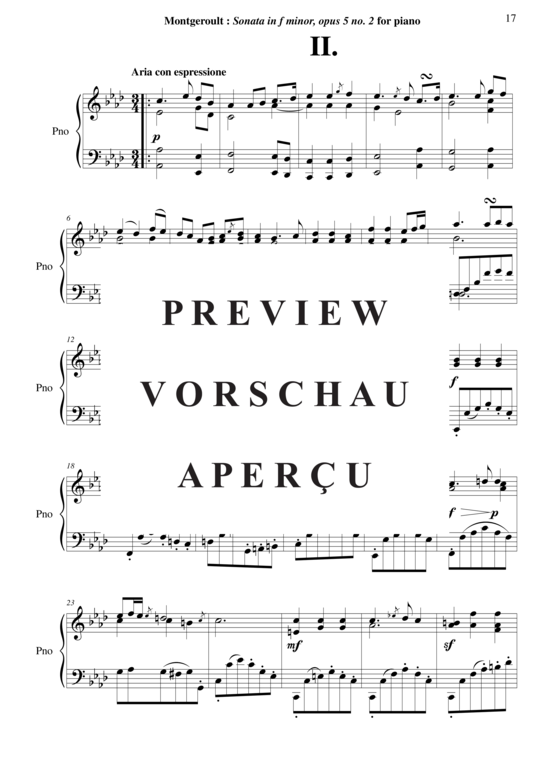 Product gallery: Page 18 of 21 Sonata in f minor, Opus 5 no. 2 , Horvath, Nicolas, Piano Solo
