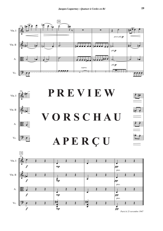 Produktgalerie: Seite 20 von 21 Quatuor à Cordes en Ré , , (Streicherquartett)