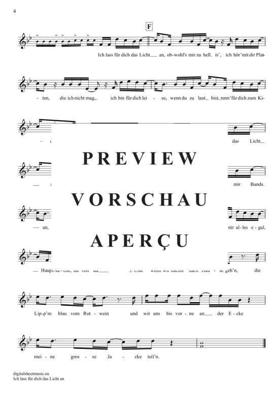 gallery: Ich Lass Für Dich Das Licht An , Revolverheld, (Querflöte)