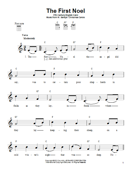 Product gallery: Page 1 of 1 The First Noel, 17th Century English Carol