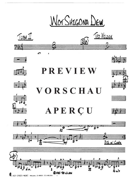 Produktgalerie: Seite 12 von 15 Wot Shigona Dew , , (Tuba Quintett + Band)