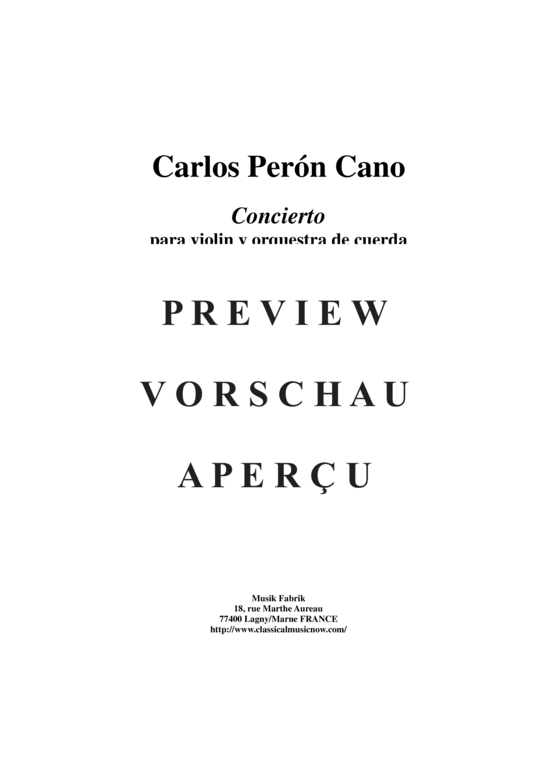 Product gallery: Page 2 of 21 Concerto für Violine und Streichorchester , , (score and solo part)