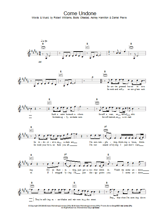 Produktbild zu: Come Undone