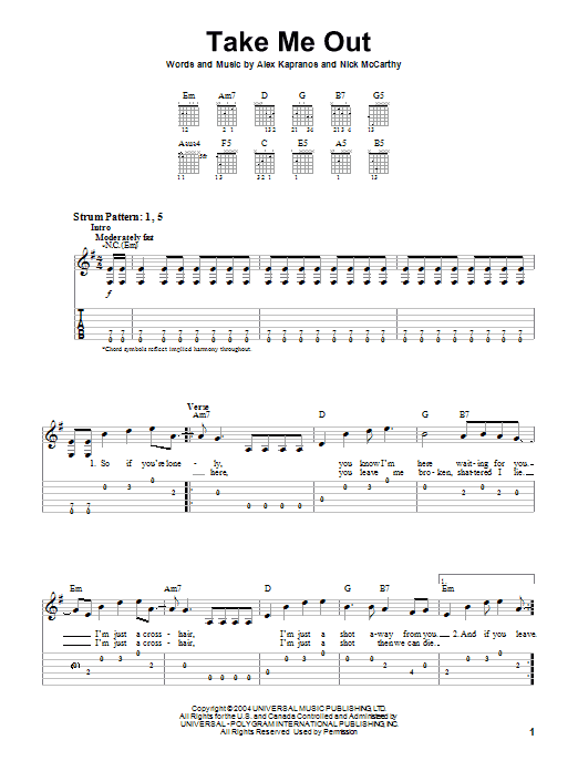 Product gallery: Page 1 of 1 Take Me Out, Franz Ferdinand