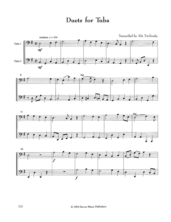 Product picture to: Duets Abe Torchinsky
