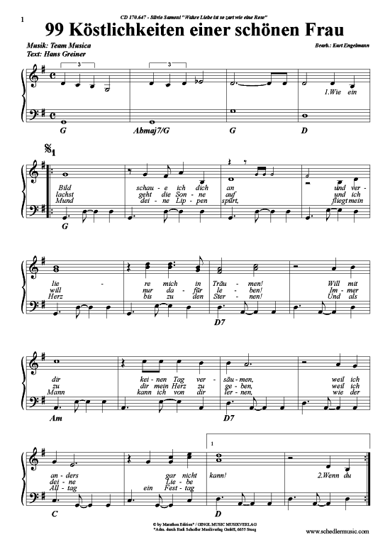 Produktgalerie: Seite 1 von 4 99 Köstlichkeiten einer schönen Frau , Samoni, Silvio, Klavier und Gesang