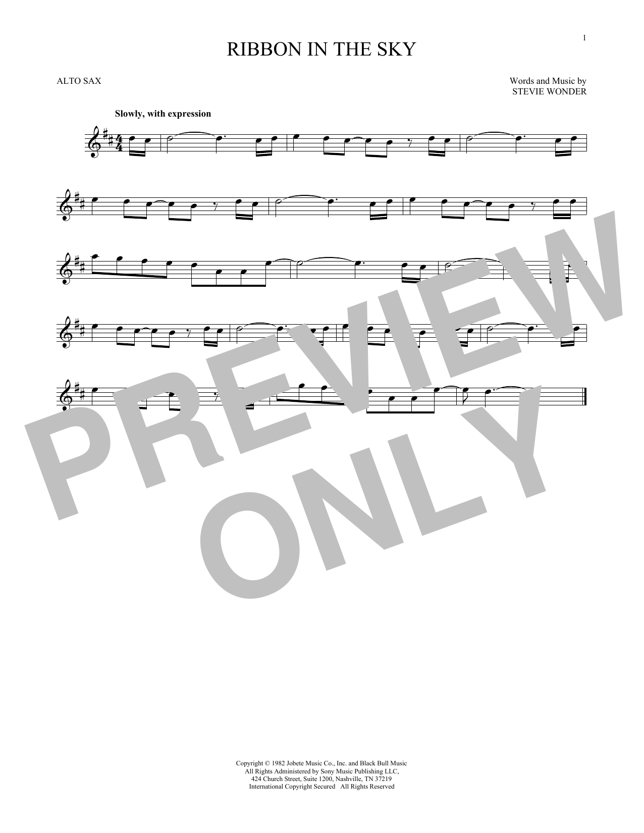 Product gallery: Page 1 of 1 Ribbon In The Sky, Stevie Wonder