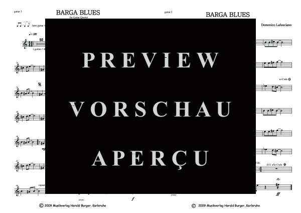 Produktgalerie: Seite 2 von 3 Barga Blues, , Quartett Gitarre - Einzelstimmen
