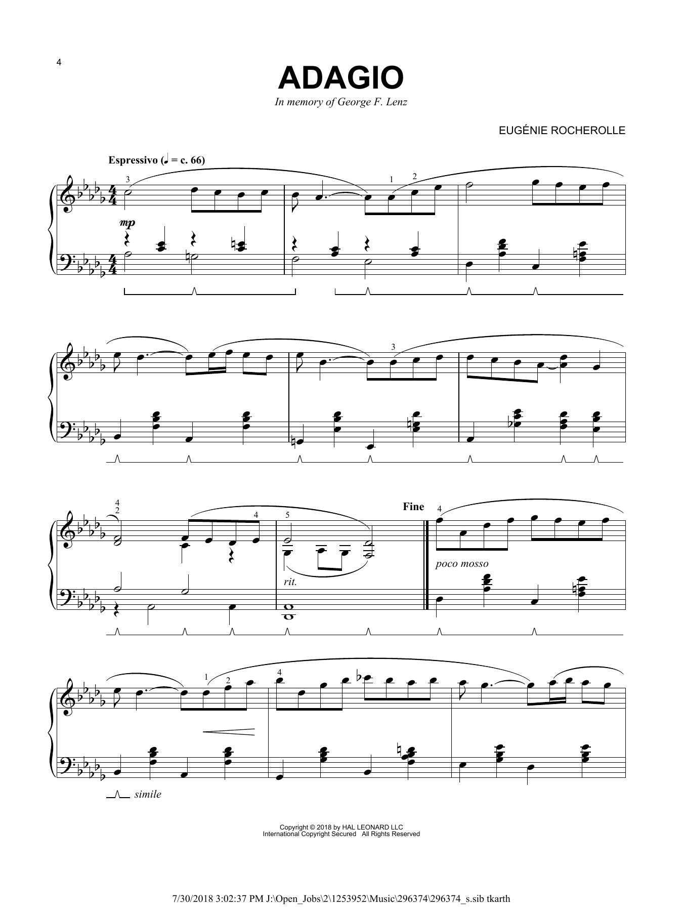 Produktgalerie: Seite 1 von 1 Adagio, Eugénie Rocherolle, Klavier