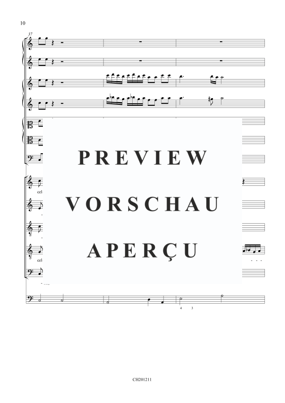 Produktgalerie: Seite 11 von 11 Te Sanctum Dominum - Concerto in Festo Trinitatis, , Gemischtes Ensemble SATTB, 2 Trompeten, 2 Violinen, 2 Violen, Fagott und BC