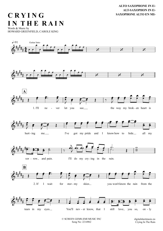 Produktbild zu: Crying In The RainA-Ha