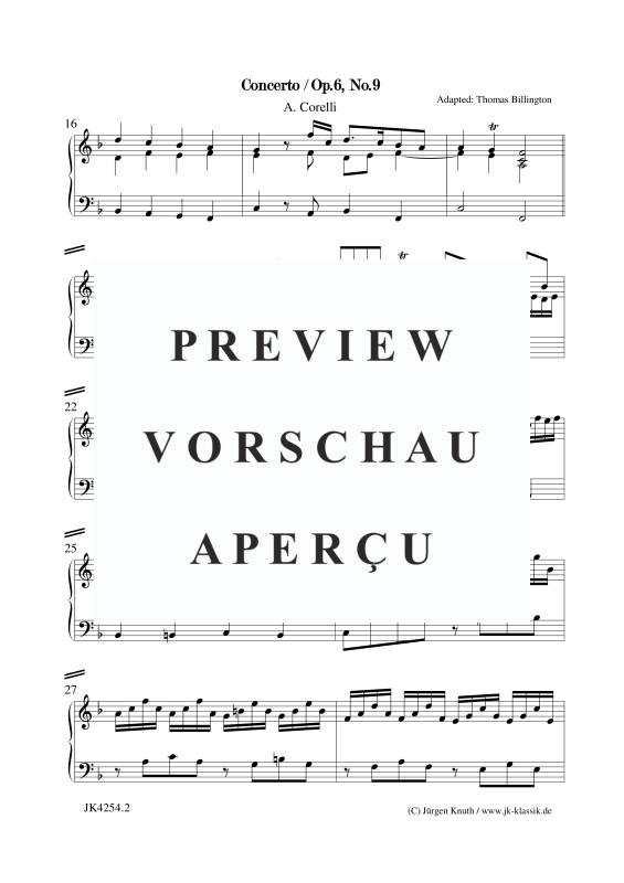 gallery: Concerto Op.6. No.9, , Klavier Solo