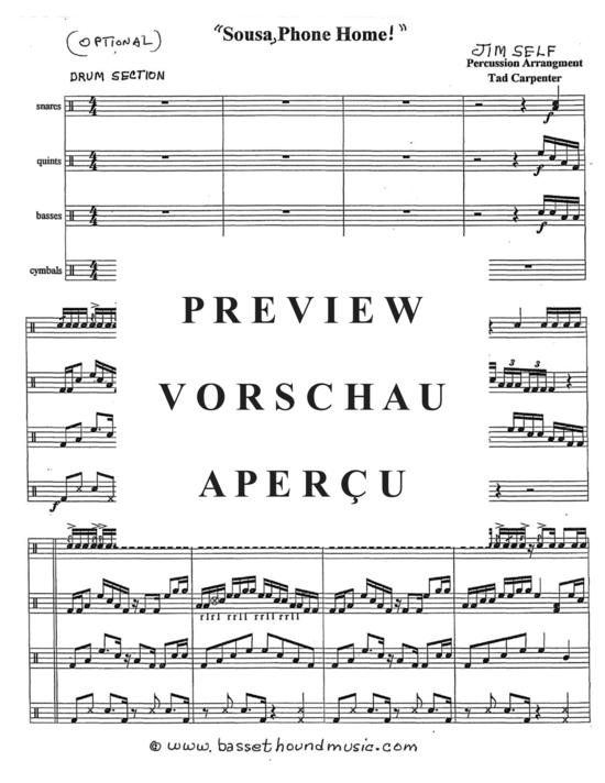Produktgalerie: Seite 12 von 21 Sousa, Phone Home! , , (Sousaphon/Tuba Duett + opt. Percussion)