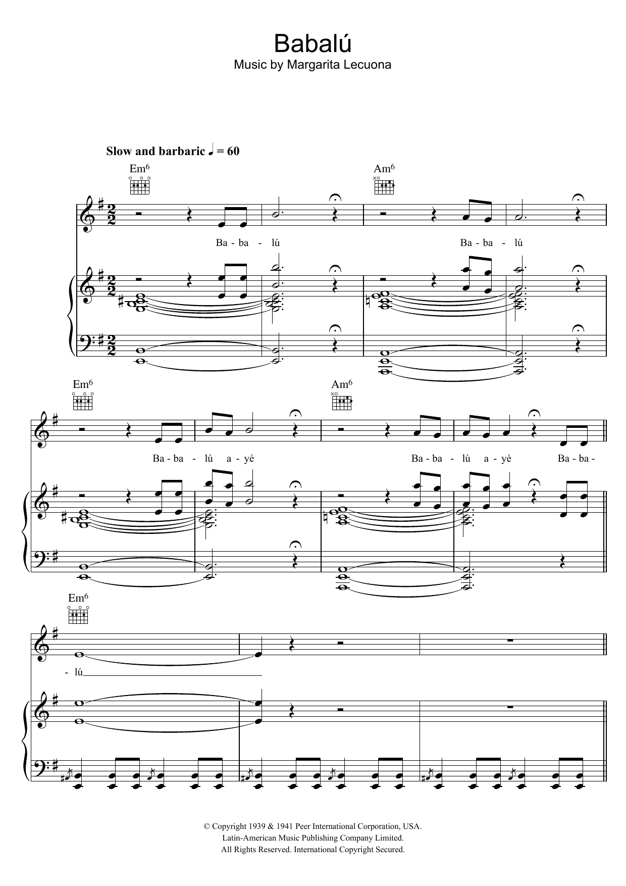 Produktgalerie: Seite 1 von 1 Babalu, Margarita Lecuona, Gesang, Gitarre, Klavier