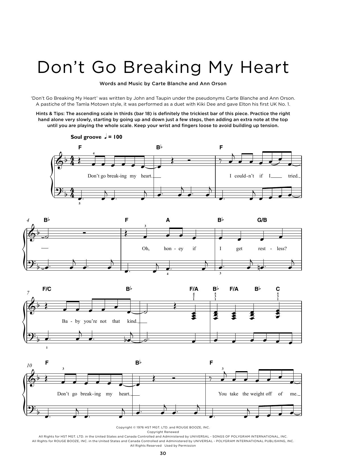 Produktbild zu: Don't Go Breaking My Heart