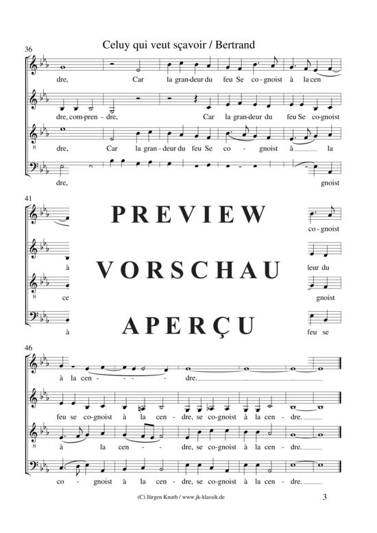 gallery: Celuy qui veut sçavoir , , (Gemischter Chor)