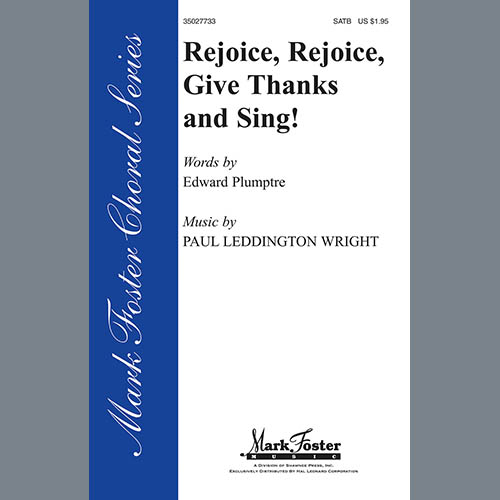 cover: Rejoice, Rejoice, Give Thanks And Sing!, Edward Plumptre, Chor