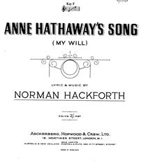 Produktbild zu: Anne Hathaway's Song