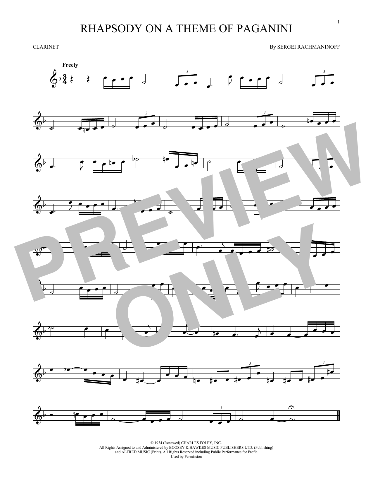 Product gallery: Page 1 of 1 Rhapsody On A Theme Of Paganini, Sergei Rachmaninoff