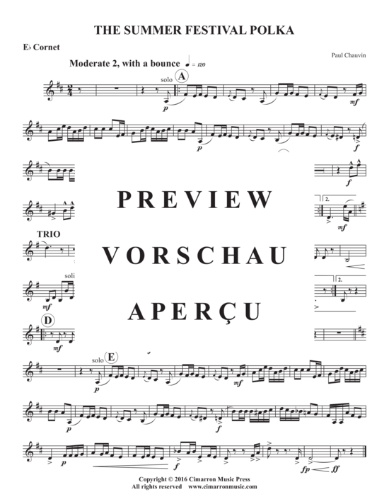 Produktgalerie: Seite 8 von 12 Summer Festival Polka , , (Blechbläserquintett)