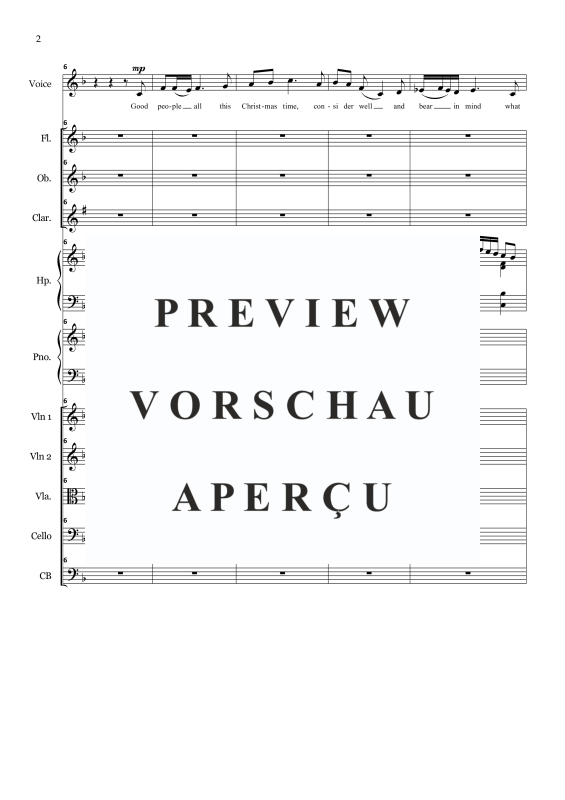 Produktgalerie: Seite 5 von 11 Wexford Carol, , Solo Gesang und kleines Orchester