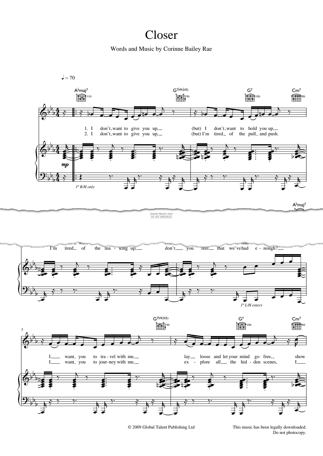 Product gallery: Page 1 of 1 Closer, Corinne Bailey Rae