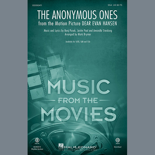 Produktbild zu: The Anonymous Ones (from Dear Evan Hansen) (arr. Mark Brymer)