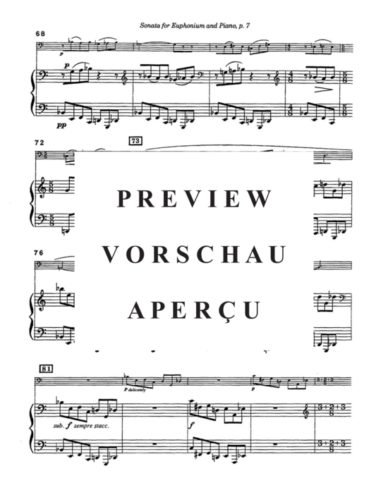 Product gallery: Page 7 of 21 Sonata for Euphonium , , (euphonium + piano)