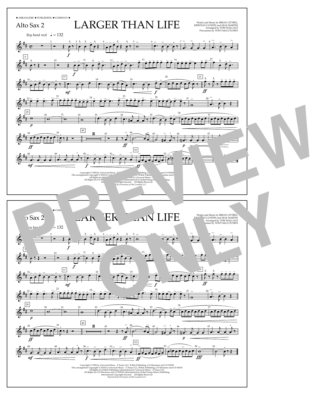 Product picture to: Larger Than Life - Alto Sax 2