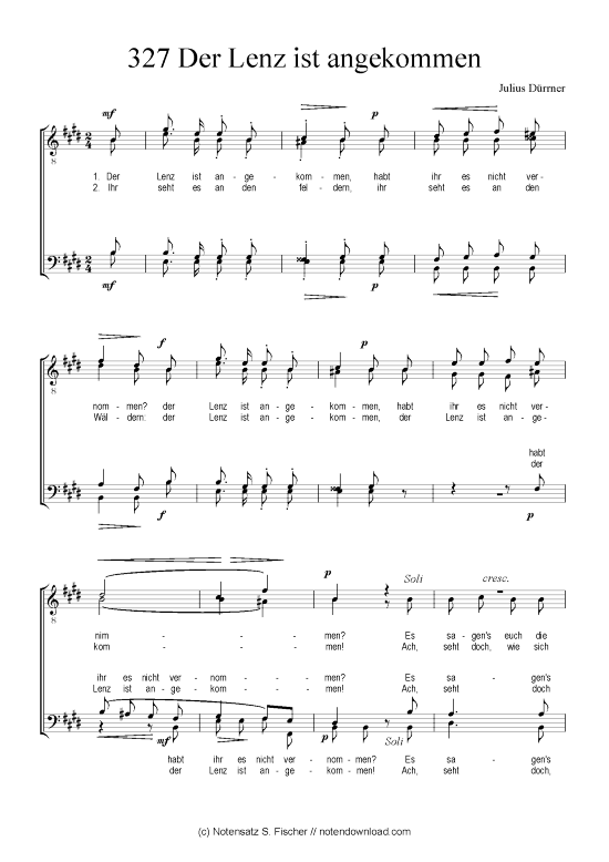 gallery:  Der Lenz ist angekommen , , (Männerchor)