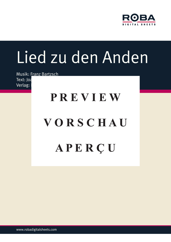 Product gallery: Page 2 of 4 Lied zu den Anden , Lift, Piano and Voice