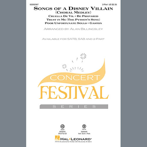 cover: Songs Of A Disney Villain (Choral Medley), Alan Billingsley