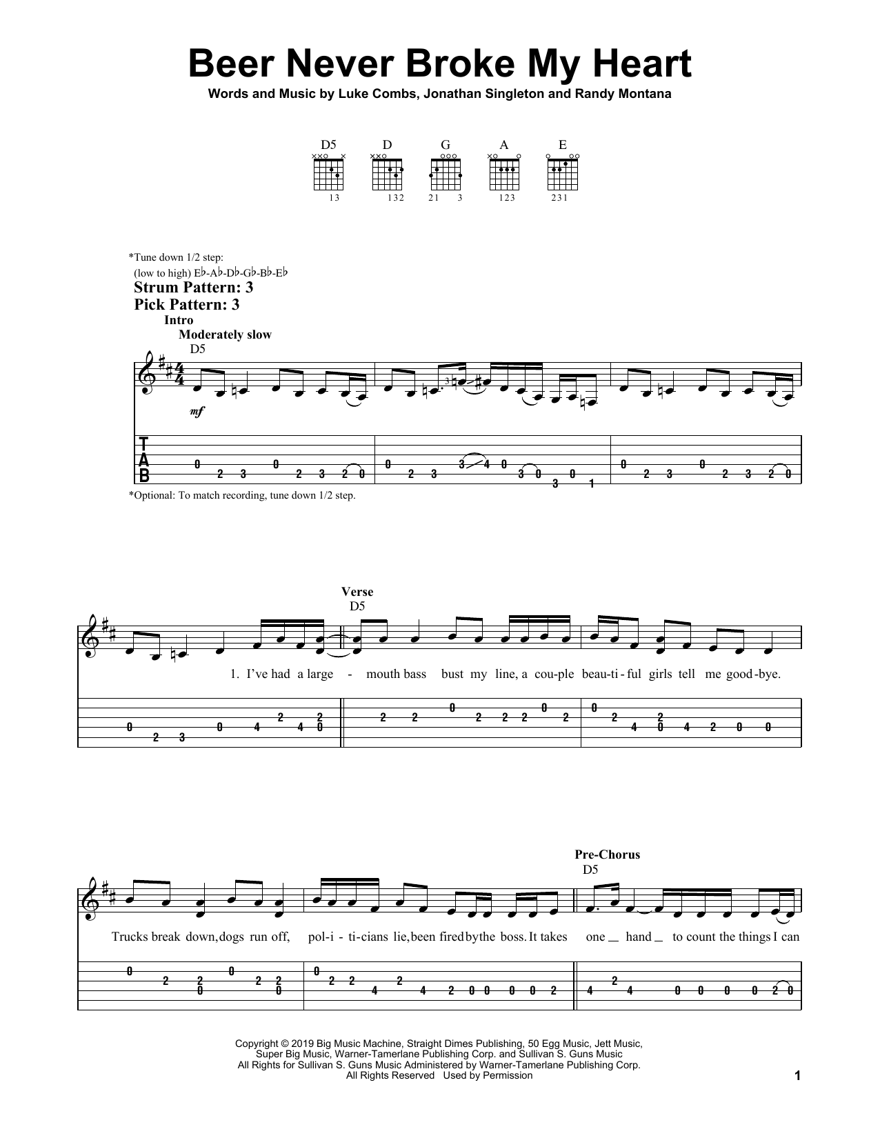 Product picture to:  Beer Never Broke My Heart - Luke Combs