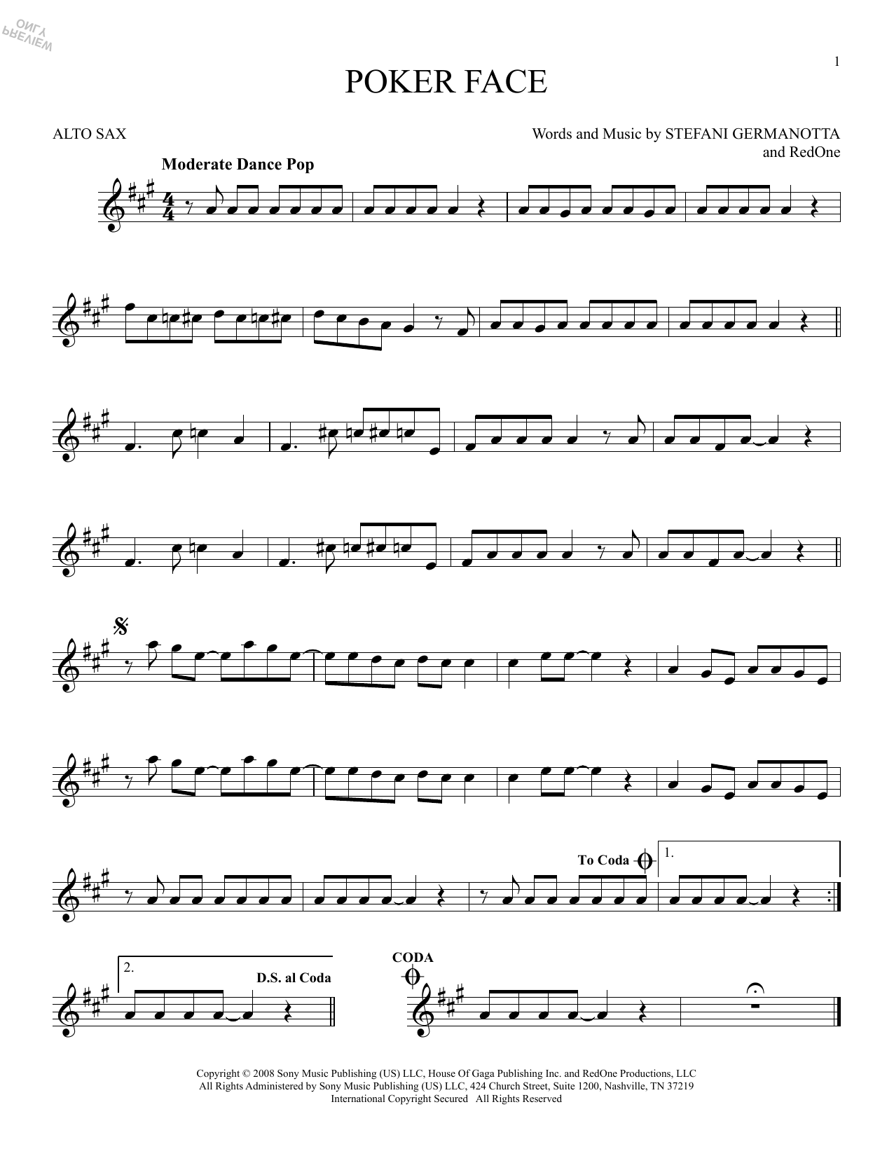 Product gallery: Page 1 of 1 Poker Face, Lady Gaga