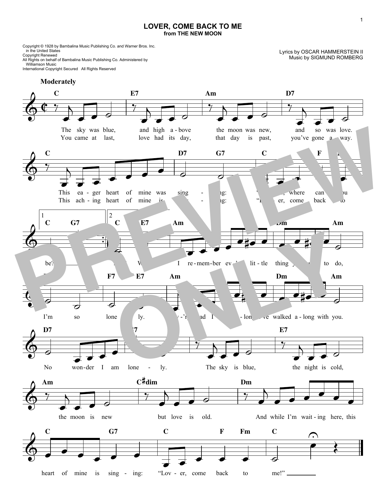 Produktbild zu: Lover, Come Back To Me